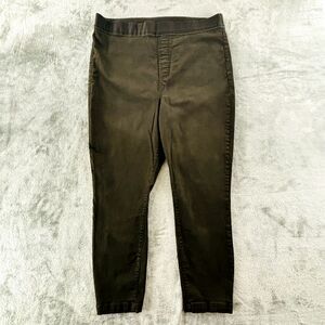 Buffalo David Britton Pull On Skinny Ankle Pants Womens XL‎ Dark Olive Stretch